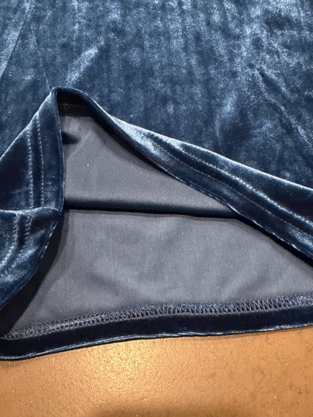 Lulu’s Fabulous Instinct Dark Blue Velvet Pearl Strapless Jumpsuit Sz: M - Picture 9 of 14